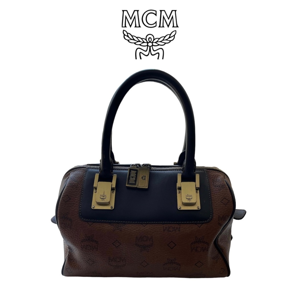 💯 MCM Leather Hand bag